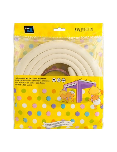 E3/66504 ROLLO PROTECTOR DE CANTOS ACOLCHADO 2MTS BLANCO (BLISTER) INOFIX