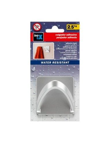 E3/66531 COLGADOR RESISTENTE AL AGUA MOD CINTA CROMO (BLISTER) INOFIX