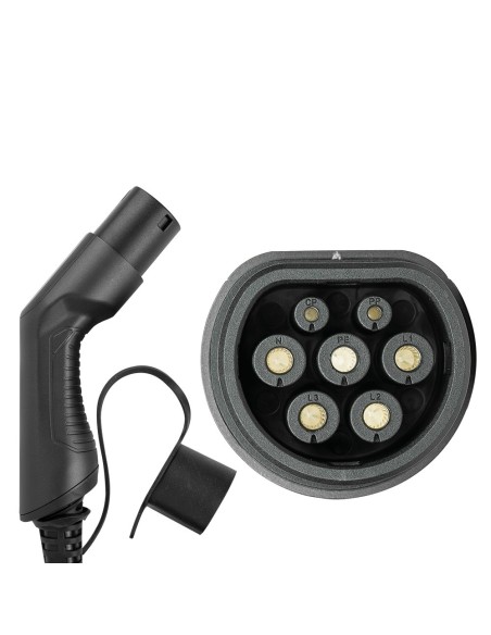 JBM54056  CABLE DE CARGA PARA COCHE ELÉCTRICO 16 A TIPO 2 A TIPO 2 (TRIFÁSICO)