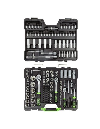 JBM54035 Estuche de herramientas de 179 piezas con vasos hexagonales cincados